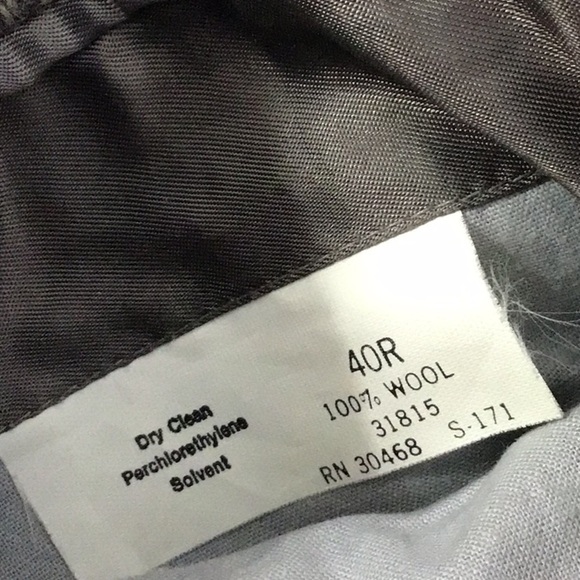 Vintage grey plaid wool blazer 40R - Picture 10 of 12